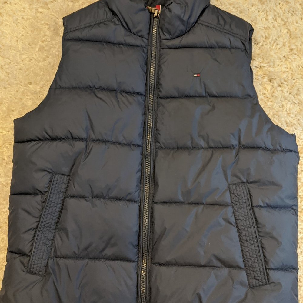 Tommy Hilfiger Puffer Blue Vest Medium